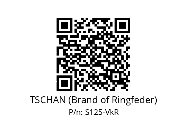   TSCHAN (Brand of Ringfeder) S125-VkR