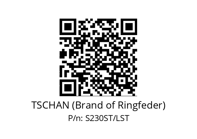   TSCHAN (Brand of Ringfeder) S230ST/LST