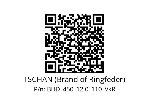   TSCHAN (Brand of Ringfeder) BHD_450_12 0_110_VkR