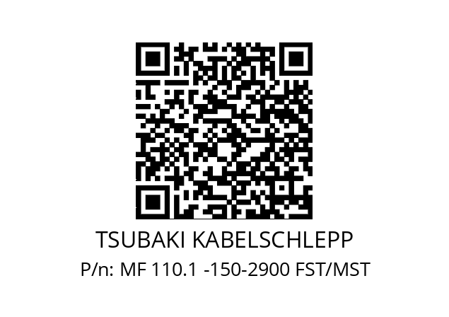   TSUBAKI KABELSCHLEPP MF 110.1 -150-2900 FST/MST