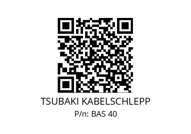   TSUBAKI KABELSCHLEPP BAS 40