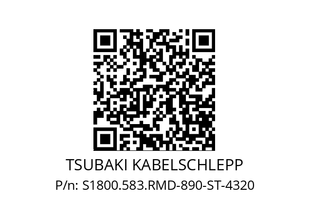   TSUBAKI KABELSCHLEPP S1800.583.RMD-890-ST-4320