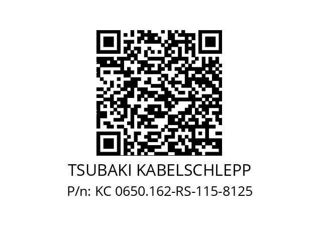   TSUBAKI KABELSCHLEPP KC 0650.162-RS-115-8125