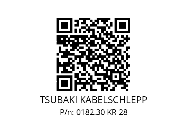   TSUBAKI KABELSCHLEPP 0182.30 KR 28