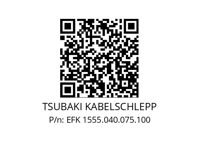   TSUBAKI KABELSCHLEPP EFK 1555.040.075.100