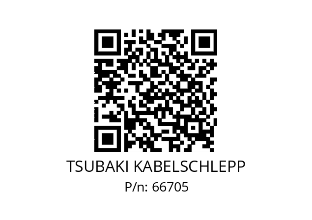   TSUBAKI KABELSCHLEPP 66705