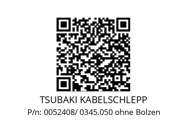   TSUBAKI KABELSCHLEPP 0052408/ 0345.050 ohne Bolzen