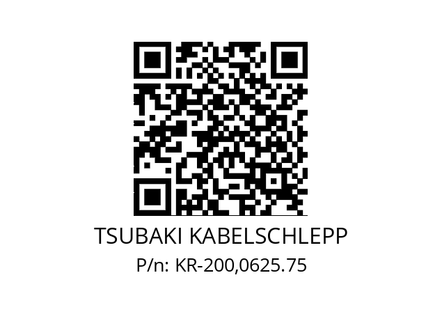   TSUBAKI KABELSCHLEPP KR-200,0625.75