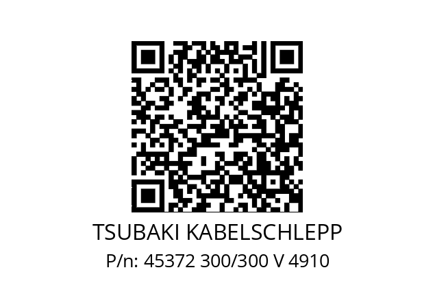   TSUBAKI KABELSCHLEPP 45372 300/300 V 4910