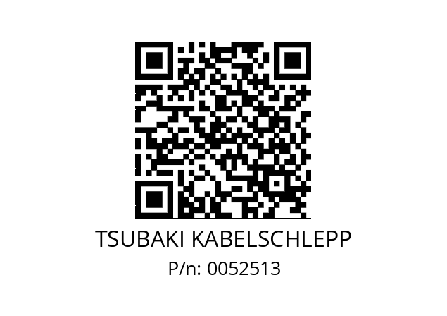   TSUBAKI KABELSCHLEPP 0052513