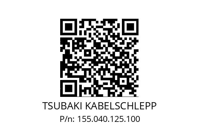   TSUBAKI KABELSCHLEPP 155.040.125.100