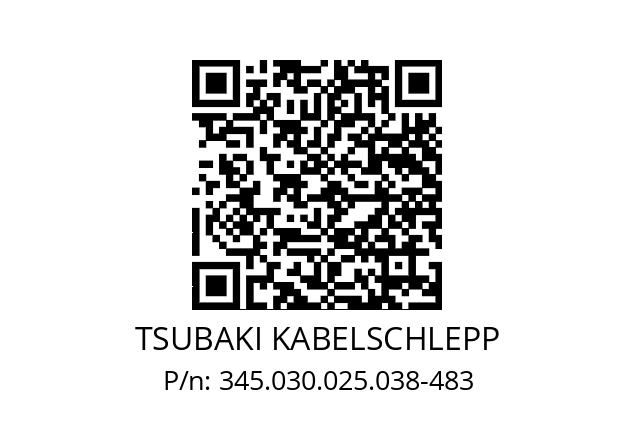   TSUBAKI KABELSCHLEPP 345.030.025.038-483