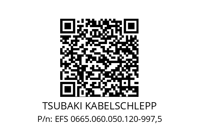   TSUBAKI KABELSCHLEPP EFS 0665.060.050.120-997,5