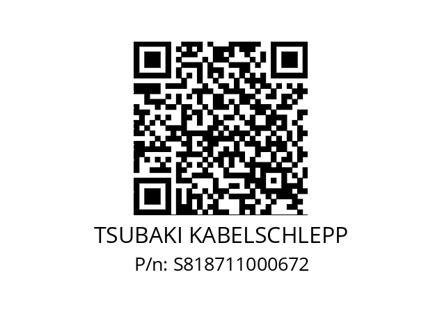   TSUBAKI KABELSCHLEPP S818711000672