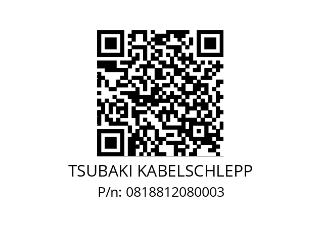   TSUBAKI KABELSCHLEPP 0818812080003