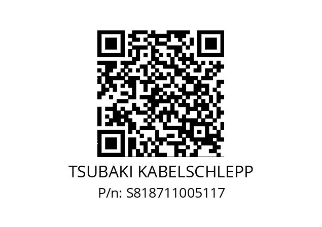   TSUBAKI KABELSCHLEPP S818711005117