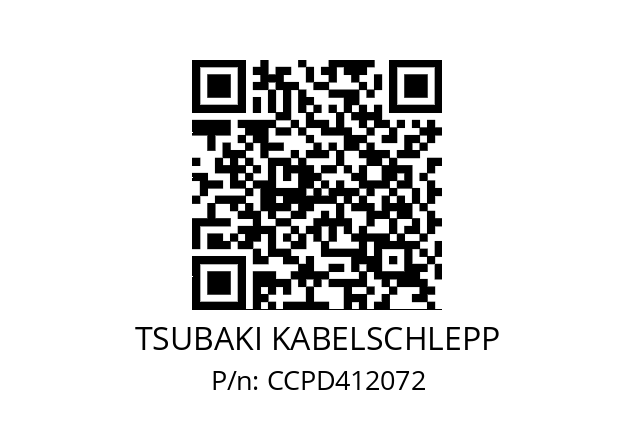   TSUBAKI KABELSCHLEPP CCPD412072