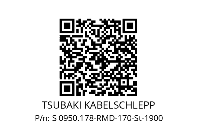   TSUBAKI KABELSCHLEPP S 0950.178-RMD-170-St-1900