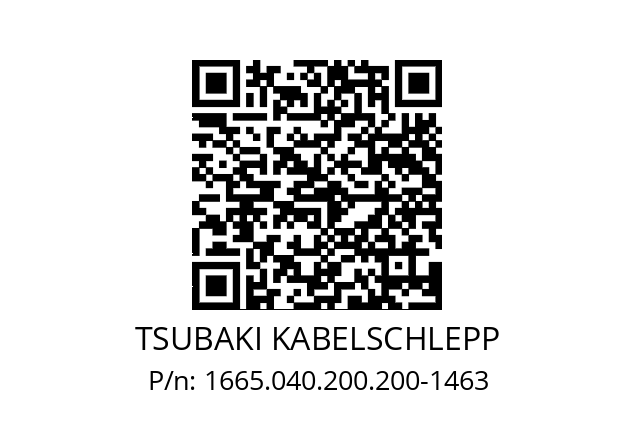   TSUBAKI KABELSCHLEPP 1665.040.200.200-1463