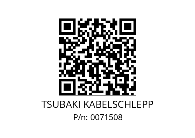   TSUBAKI KABELSCHLEPP 0071508