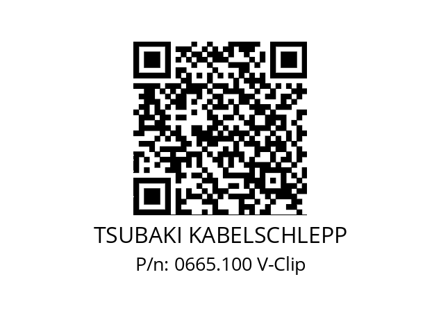   TSUBAKI KABELSCHLEPP 0665.100 V-Clip