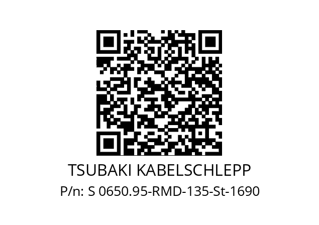   TSUBAKI KABELSCHLEPP S 0650.95-RMD-135-St-1690