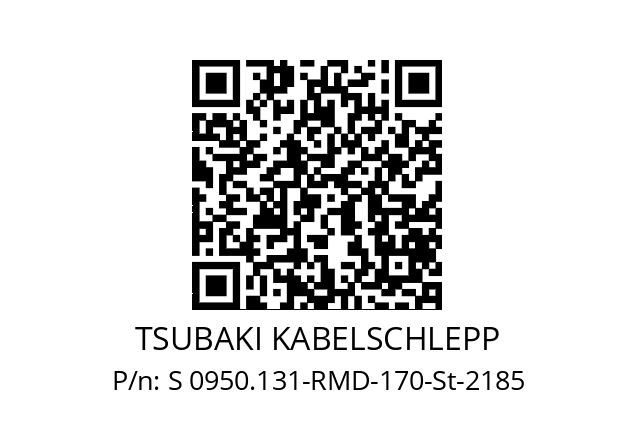   TSUBAKI KABELSCHLEPP S 0950.131-RMD-170-St-2185