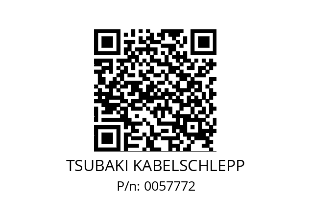   TSUBAKI KABELSCHLEPP 0057772