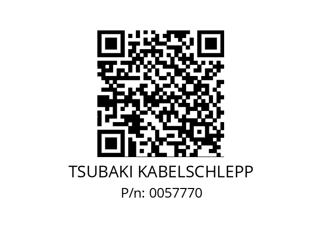   TSUBAKI KABELSCHLEPP 0057770