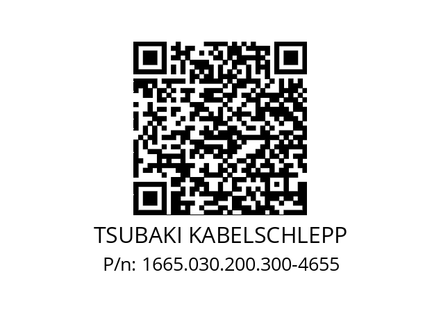   TSUBAKI KABELSCHLEPP 1665.030.200.300-4655