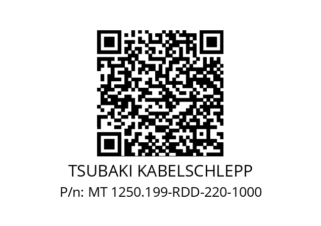   TSUBAKI KABELSCHLEPP MT 1250.199-RDD-220-1000