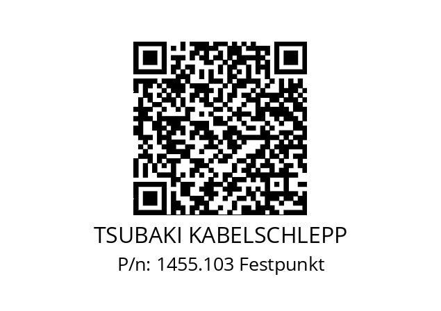   TSUBAKI KABELSCHLEPP 1455.103 Festpunkt