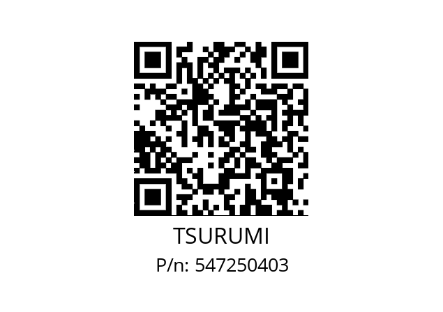   TSURUMI 547250403