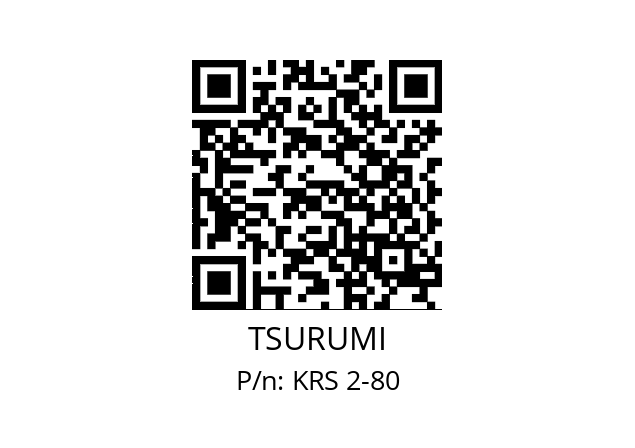   TSURUMI KRS 2-80