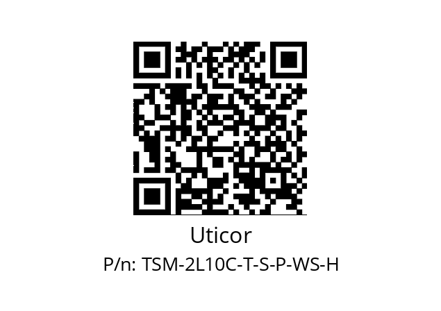   Uticor TSM-2L10C-T-S-P-WS-H