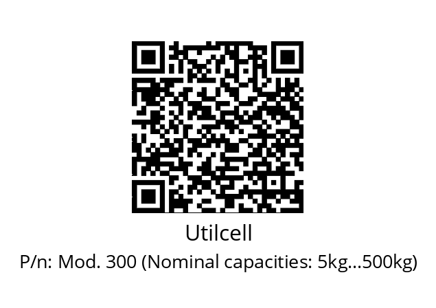   Utilcell Mod. 300 (Nominal capacities: 5kg…500kg)