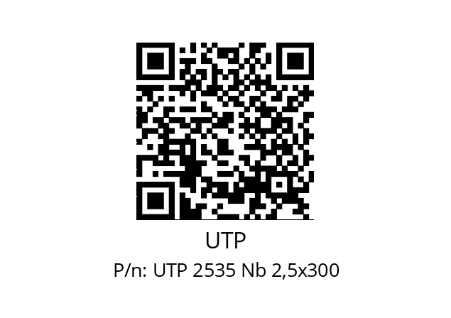   UTP UTP 2535 Nb 2,5x300