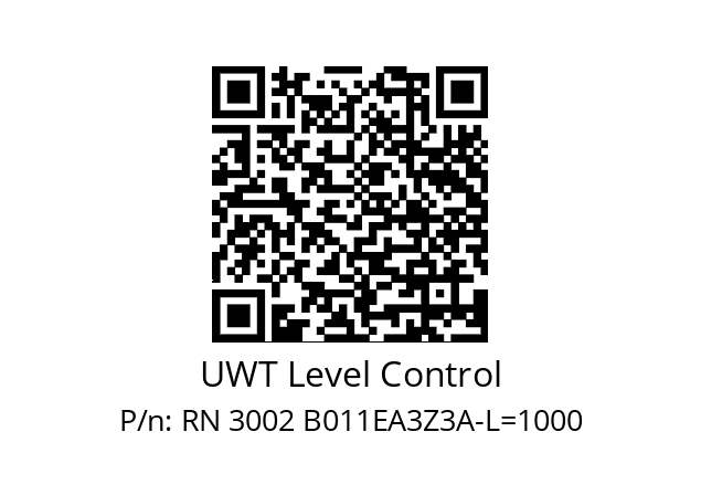   UWT Level Control RN 3002 B011EA3Z3A-L=1000