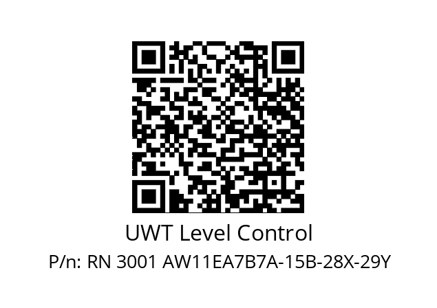   UWT Level Control RN 3001 AW11EA7B7A-15B-28X-29Y