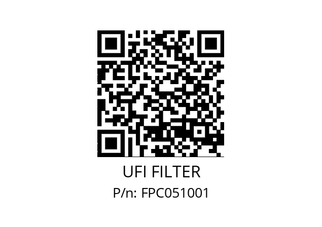   UFI FILTER FPC051001