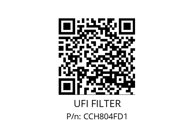   UFI FILTER CCH804FD1