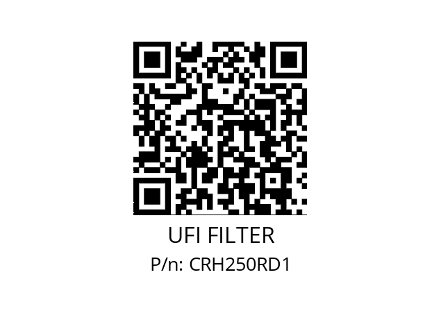   UFI FILTER CRH250RD1