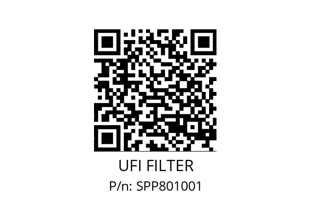   UFI FILTER SPP801001