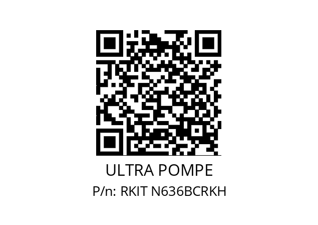   ULTRA POMPE RKIT N636BCRKH