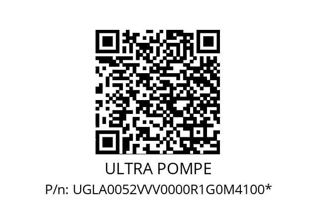   ULTRA POMPE UGLA0052VVV0000R1G0M4100*