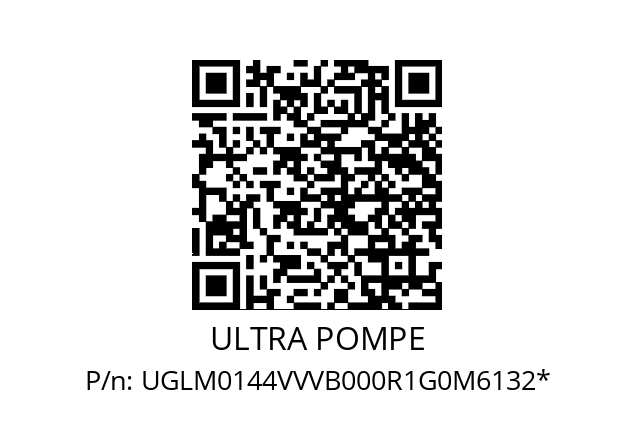   ULTRA POMPE UGLM0144VVVB000R1G0M6132*