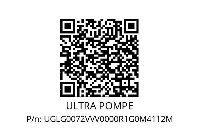   ULTRA POMPE UGLG0072VVV0000R1G0M4112M