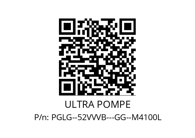   ULTRA POMPE PGLG--52VVVB---GG--M4100L