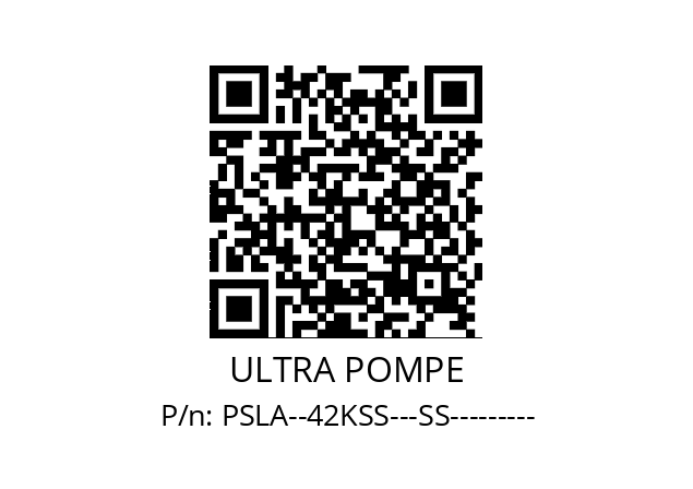   ULTRA POMPE PSLA--42KSS---SS---------