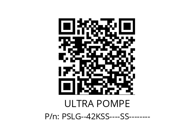   ULTRA POMPE PSLG--42KSS----SS--------